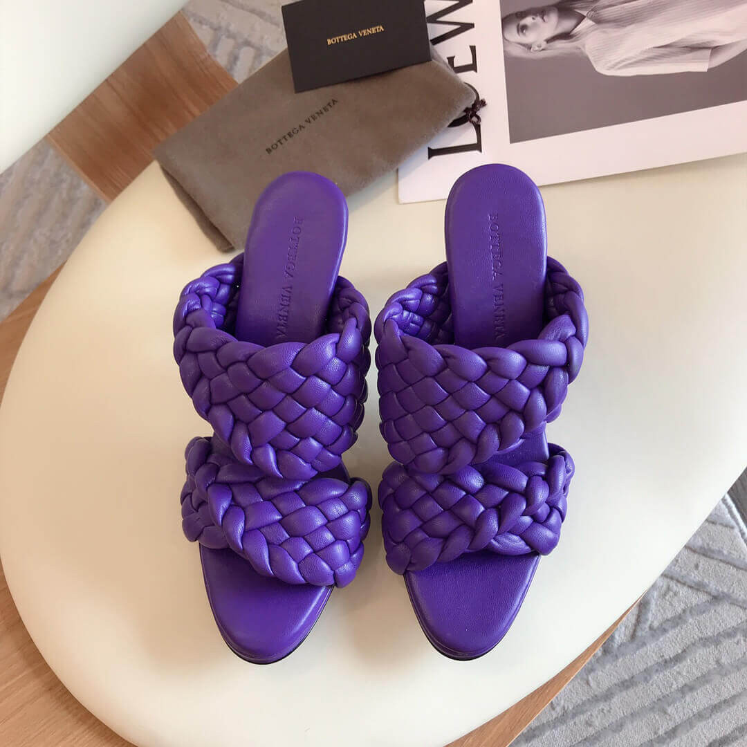 Bottega Veneta BV Curve Sandals 621213 Purple