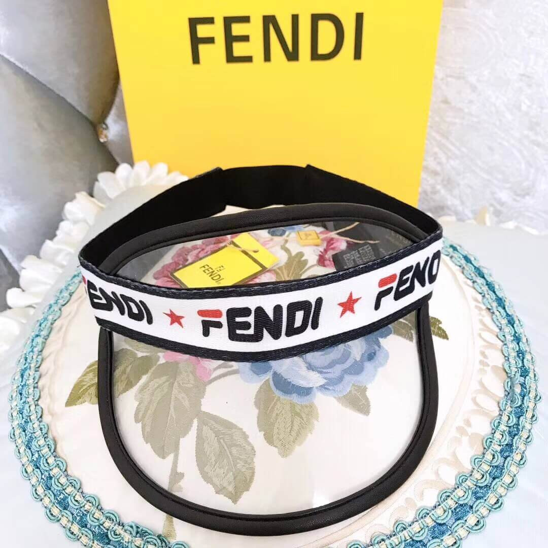 Fendi Transparent Logo Visor Cap FD-003