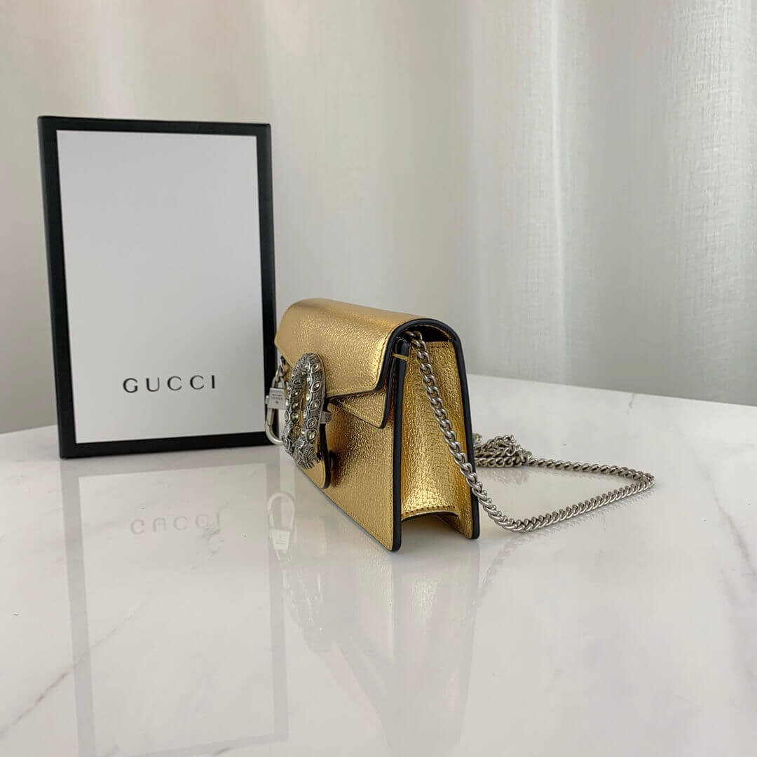 Gucci Gold Dionysus Super Mini Bag 476432