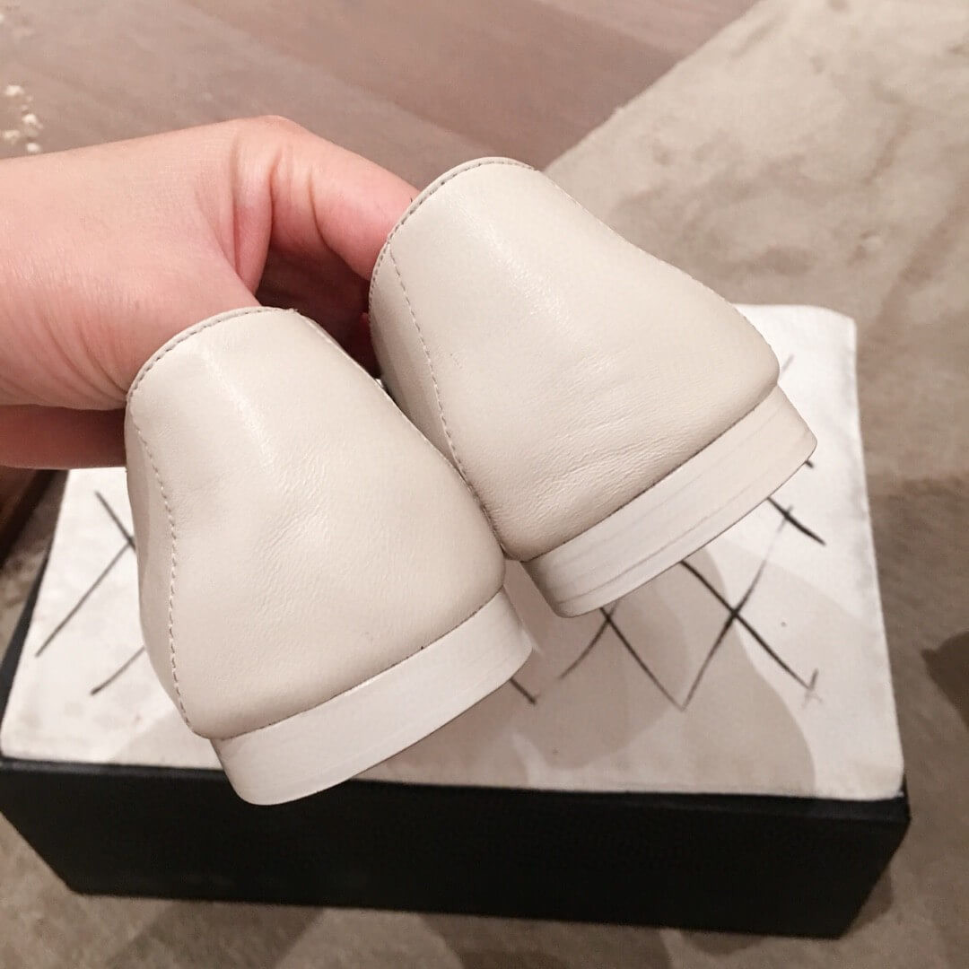 Chanel Chain Logo Lambskin Leather Loafers G403471