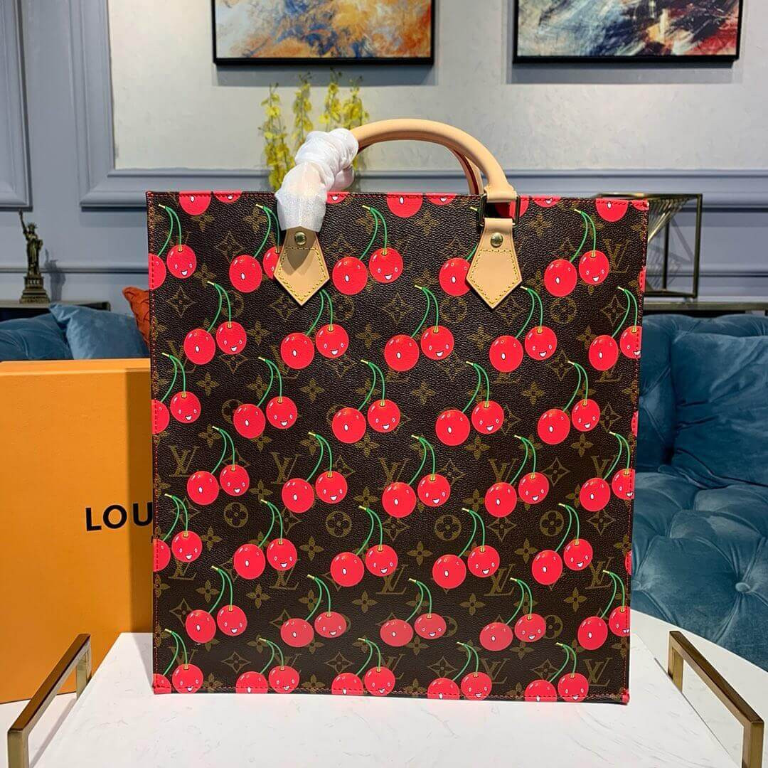 Louis Vuitton Monogram Cherry Sac Plat Tote Bag M51140