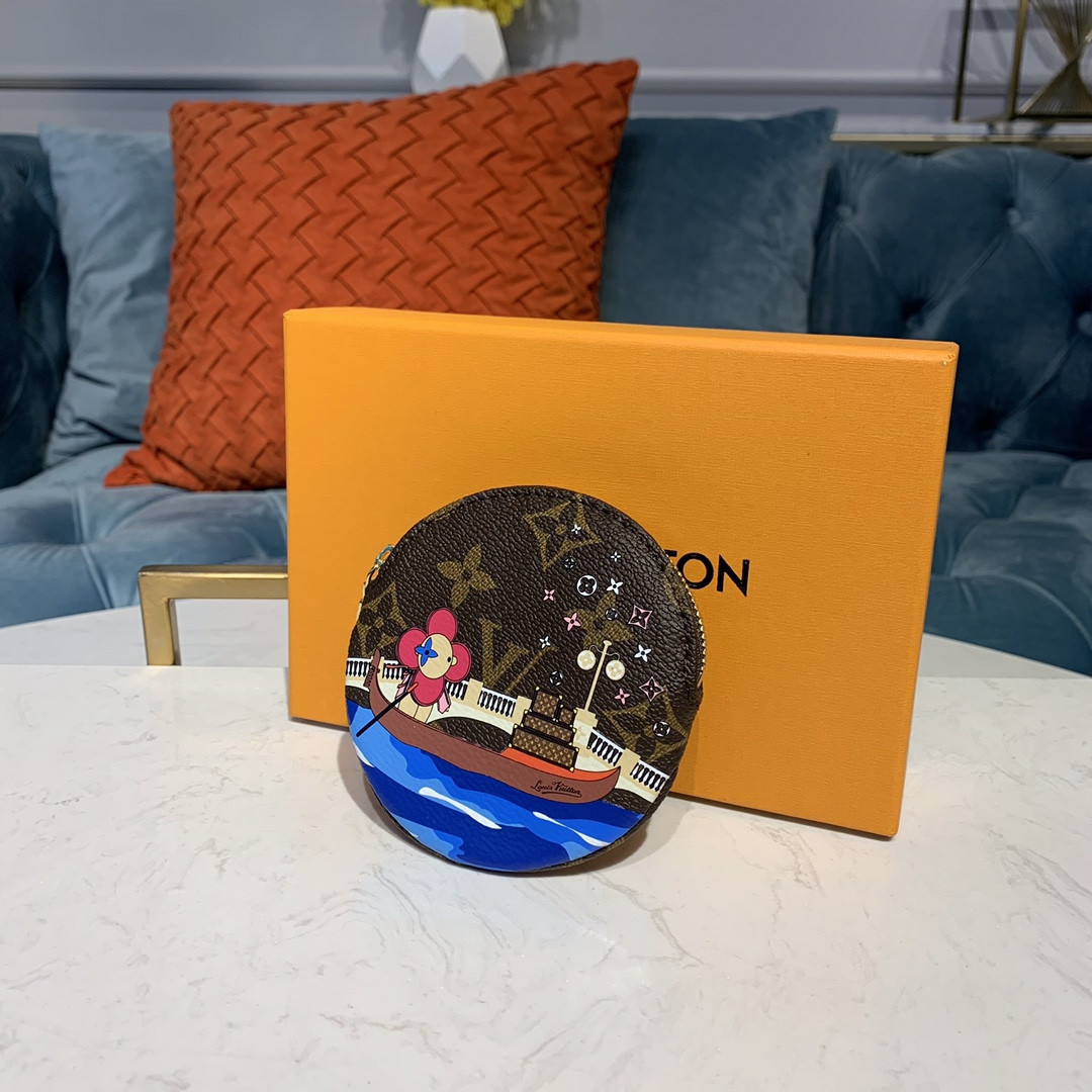 Louis Vuitton Venice Round Coin Purse M68485