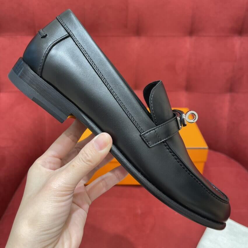 Hermes Calfskin Kelly Destin Loafer H212114 Black
