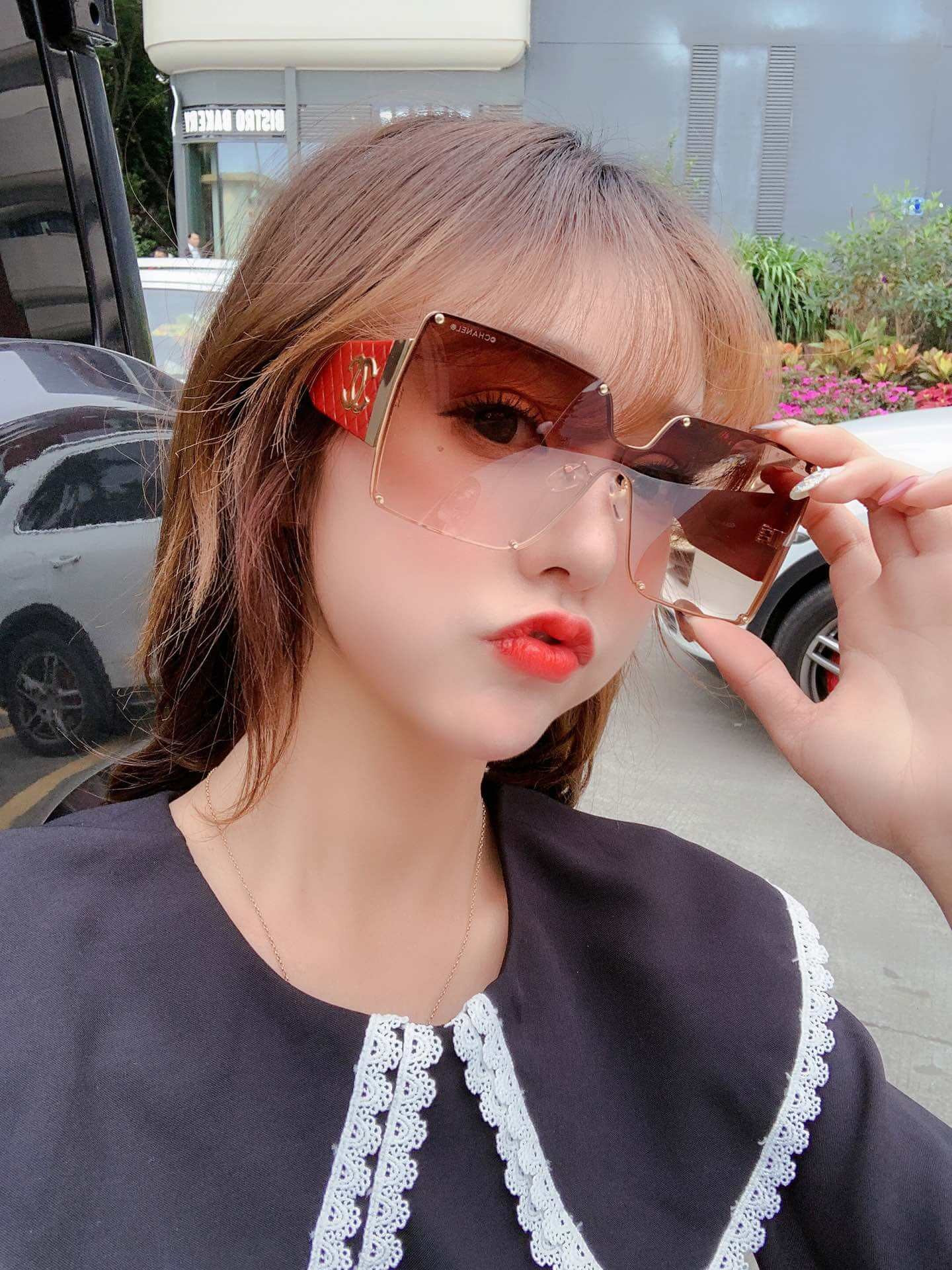 Chanel Rectangle Sunglass 4813