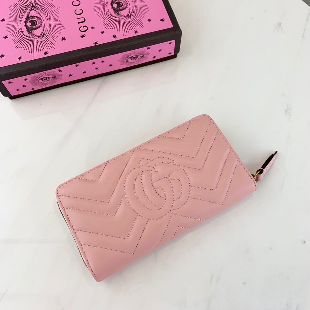 Gucci GG Marmont Zip Around Wallet 443123