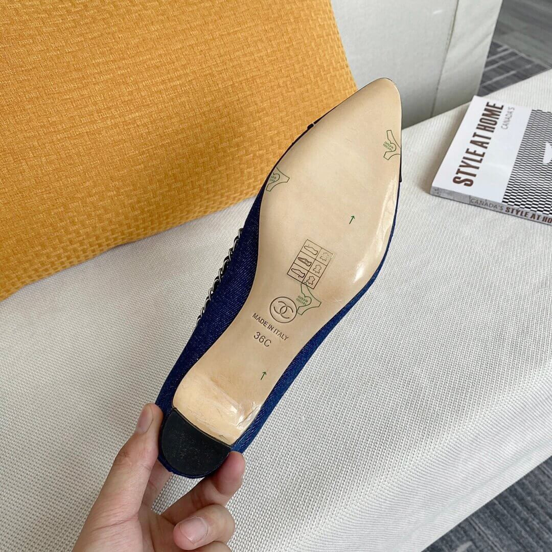 Chanel Denim Pumps G35384