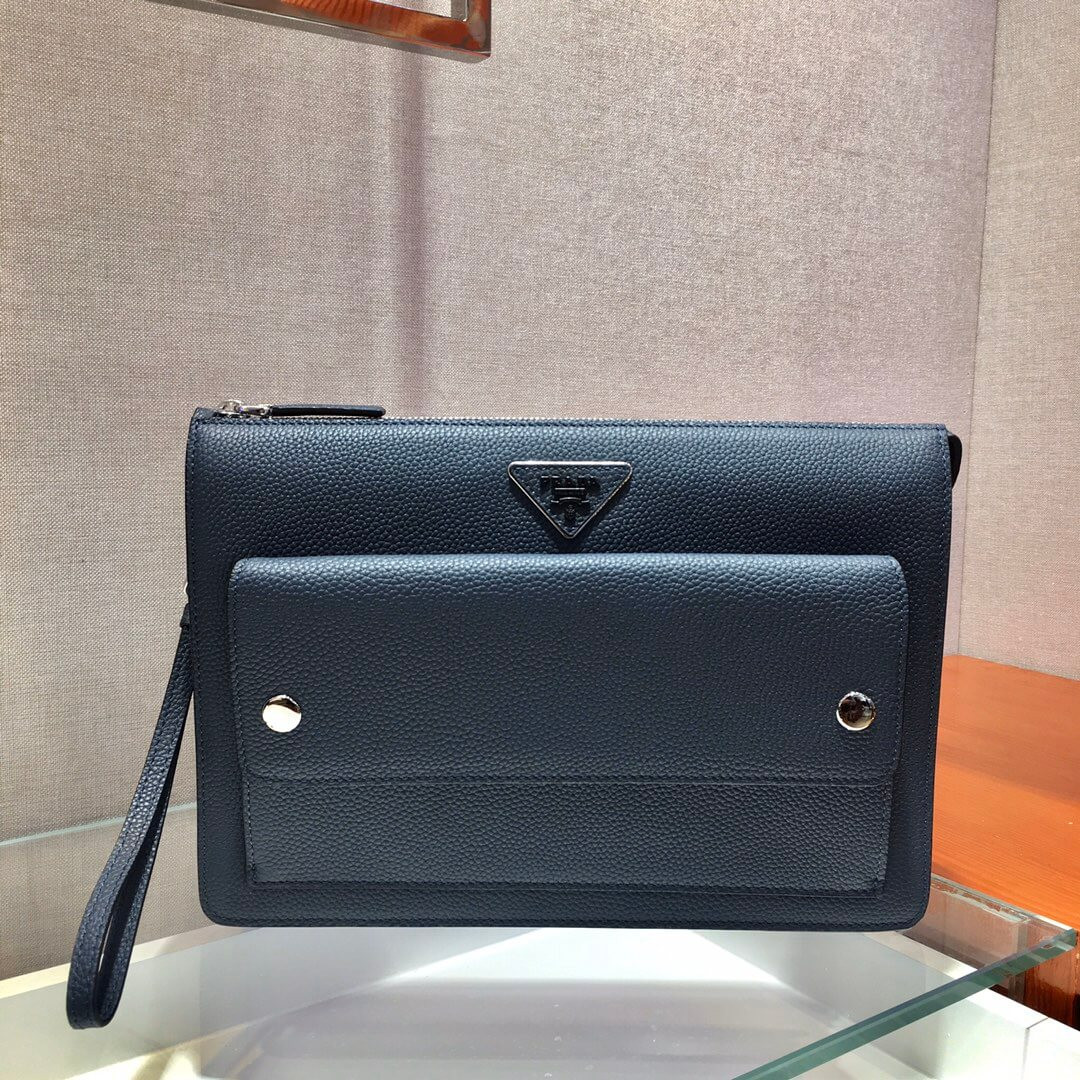 Prada Leather Clutch 2VF018