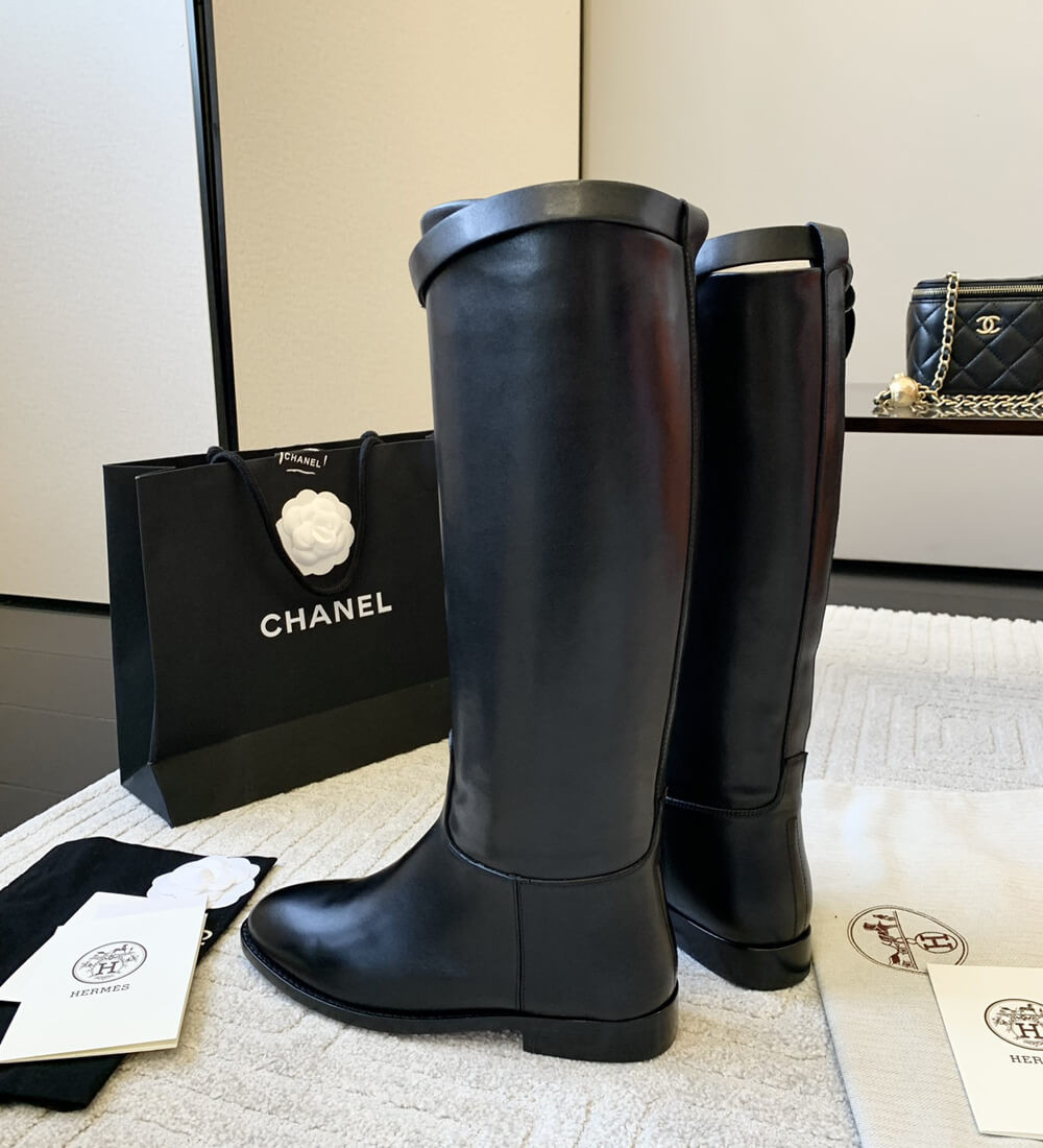 Hermes Box Calfskin Equestrian Jumping Boots H202256