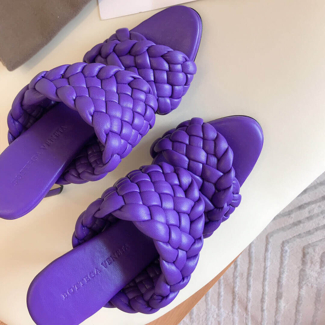 Bottega Veneta BV Curve Sandals 621213 Purple