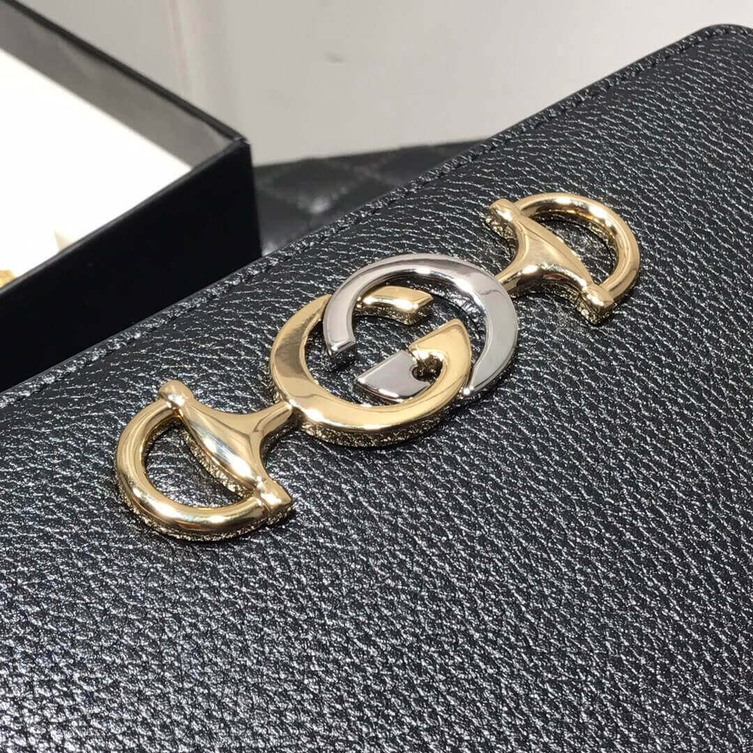 Gucci Zumi Grainy Leather Zip Around Wallet 570661