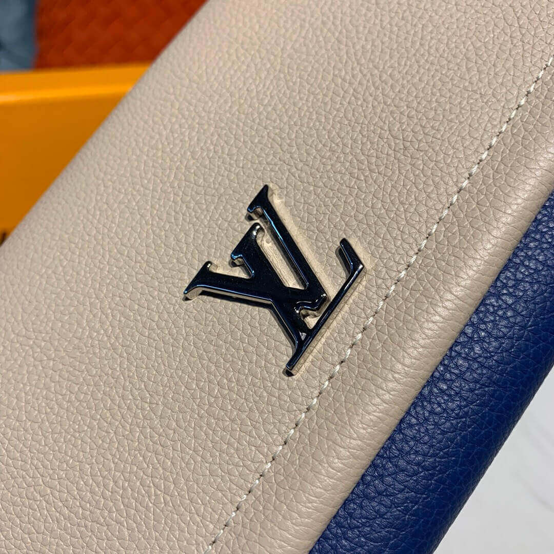 Louis Vuitton Lockme II Wallet M62350 Beige/Blue
