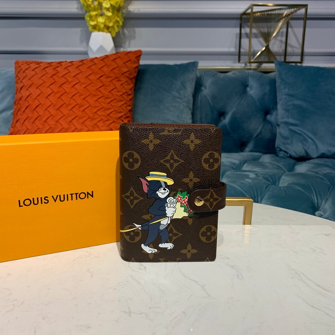 Louis Vuitton Tom and Jerry Print Small Ring Agenda Cover R20005