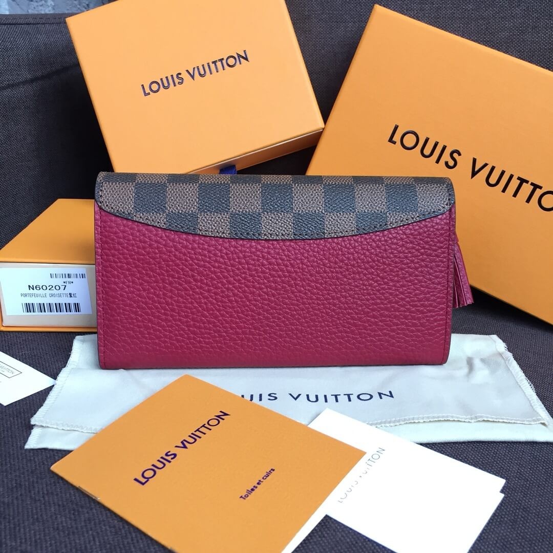 Louis Vuitton Damier Ebene Croisette Wallet N60207