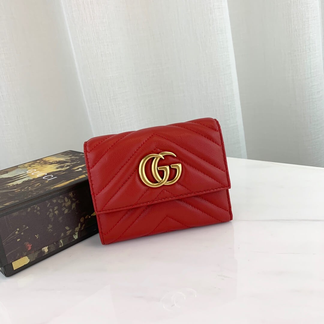 Gucci GG Marmont Matelassé Wallet 474802