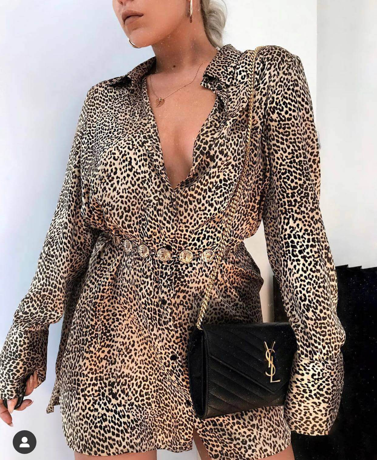 Saint Laurent Monogram Envelope Chain Wallet 377828