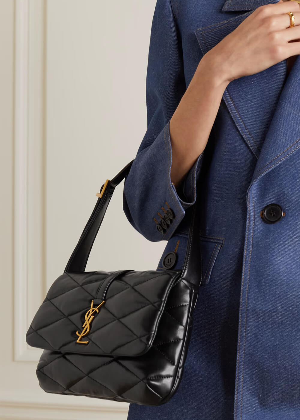 Saint Laurent Le 57 Hobo Bag in Quilted Lambskin 698567