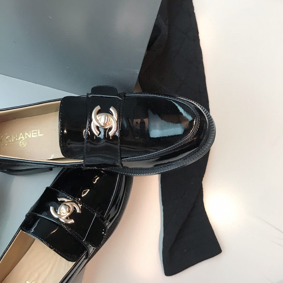 Chanel CC Turnlock Loafers And Patent Leather Loafers G429295