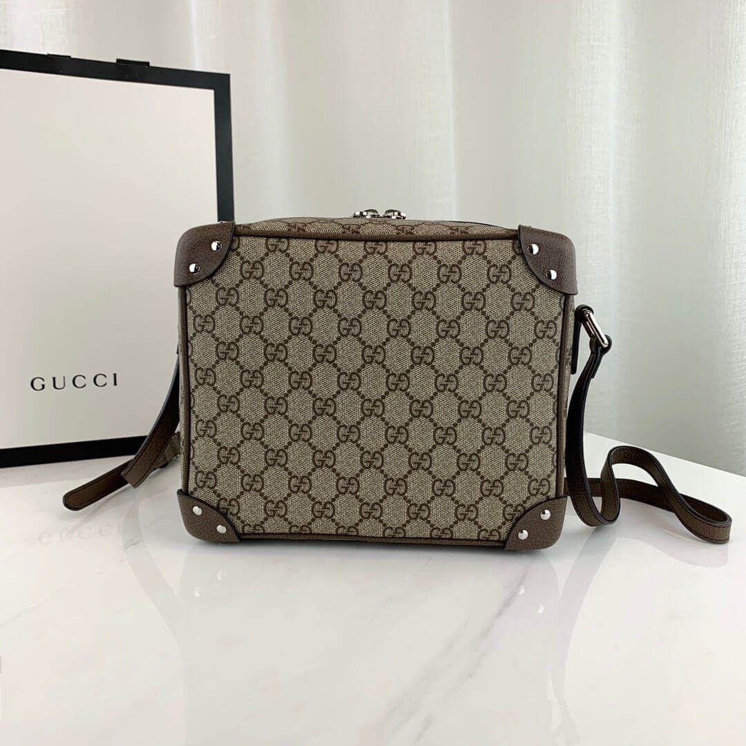Gucci Shoulder Bag With Leather Details 626363