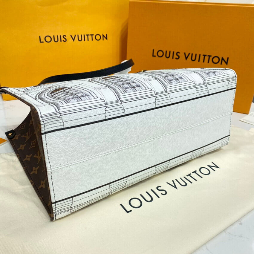 Louis Vuitton Printed Matte Calf Leather Onthego MM M59264