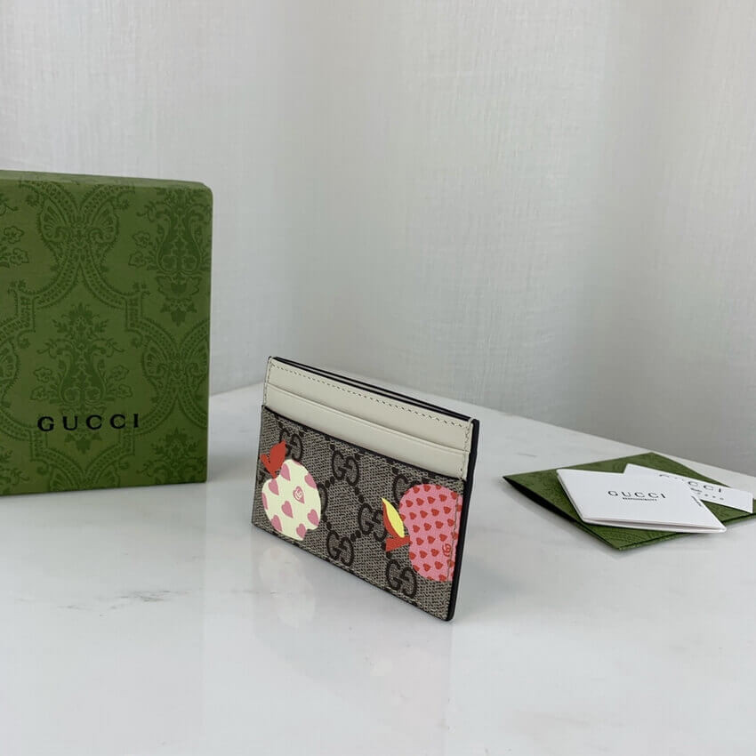 Gucci Les Pommes Card Case Wallet 663923