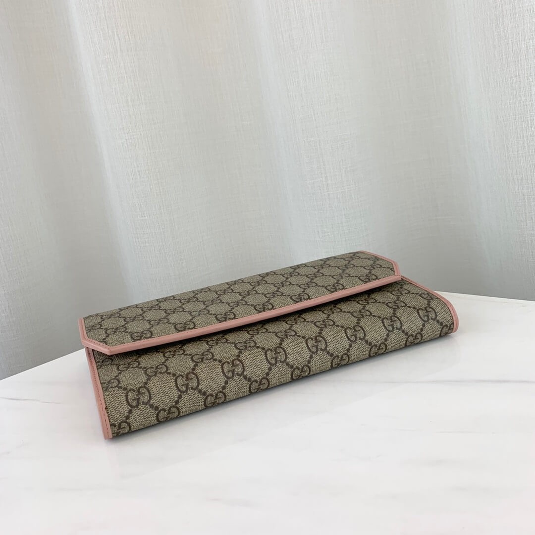 Gucci GG Canvas Continental Wallet 163252