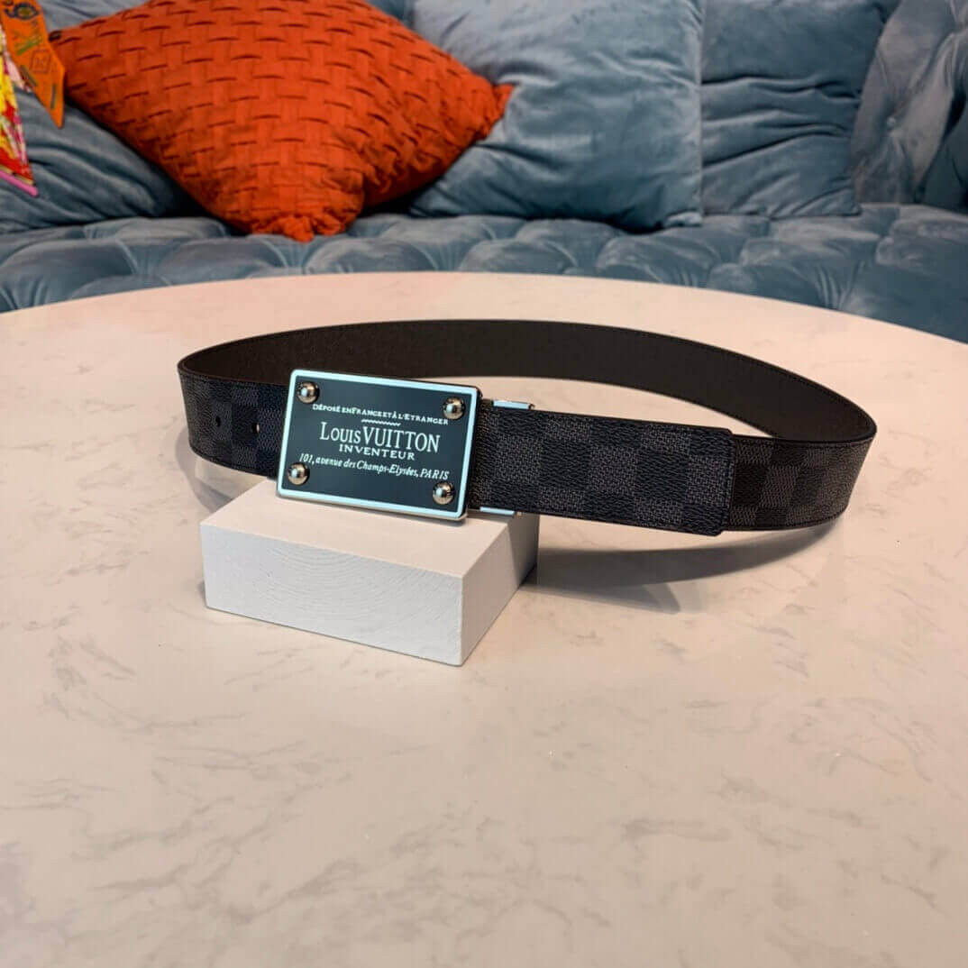 Louis Vuitton LV Inventeur Damier 35mm Reversible Belt M9632Q