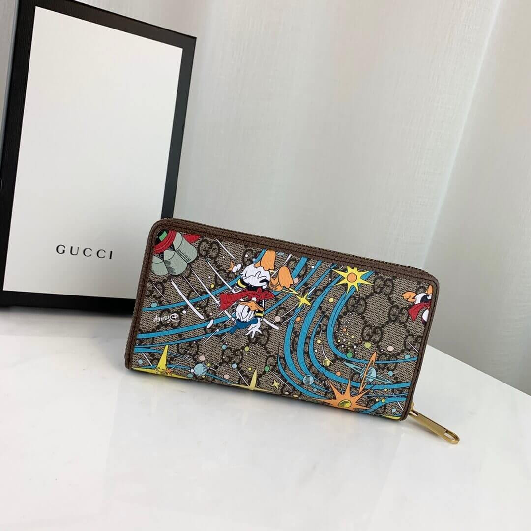 Disney x Gucci Donald Duck Zip Around Wallet 647940