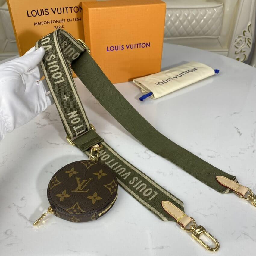 Louis Vuitton Pochette Bandouliere Multi Strap J02487 Kahki&Beige