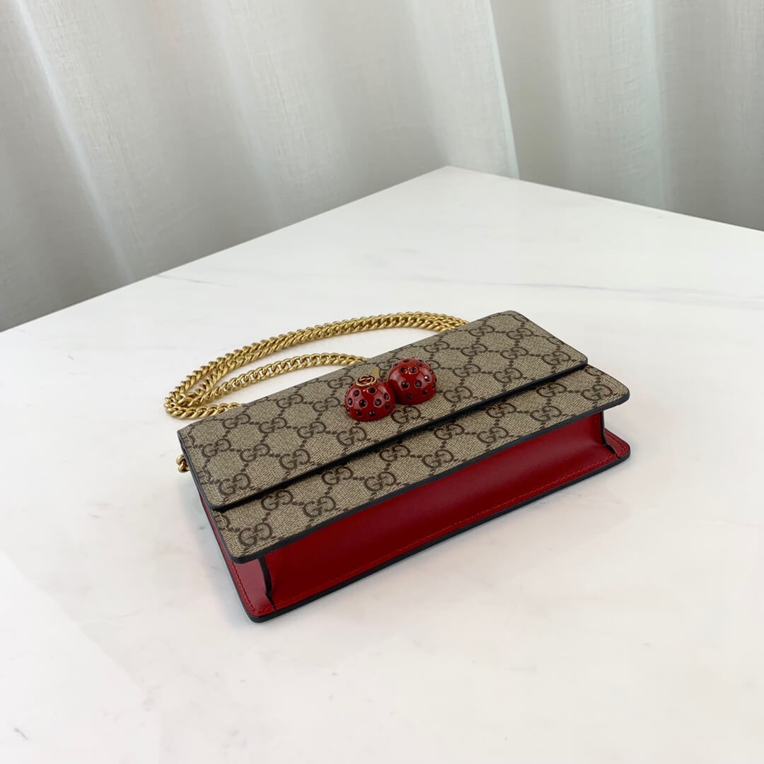 Gucci GG Supreme Mini Bag With Cherries MM 481290