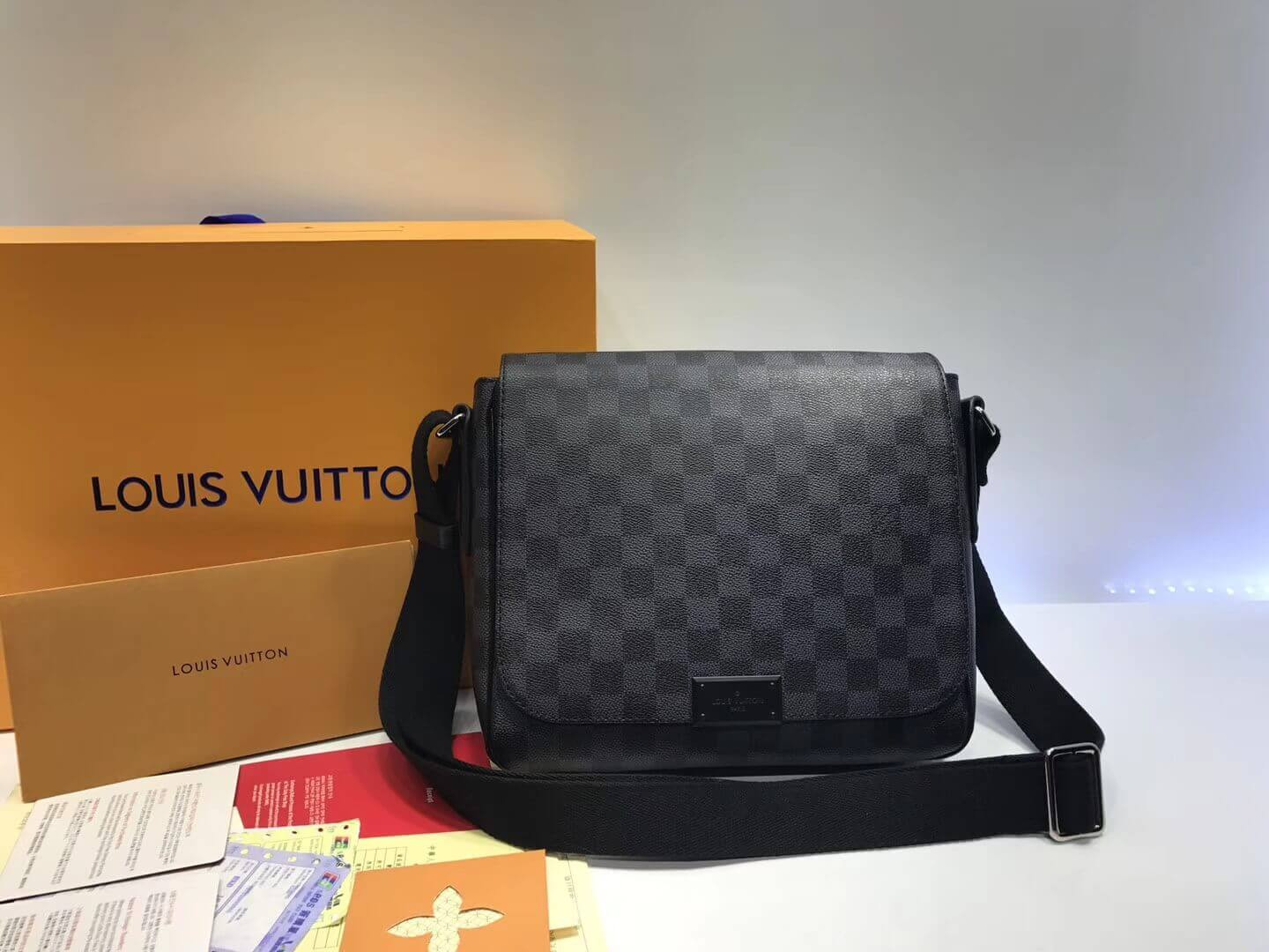 Louis Vuitton Damier Graphite Canvas District PM N41260