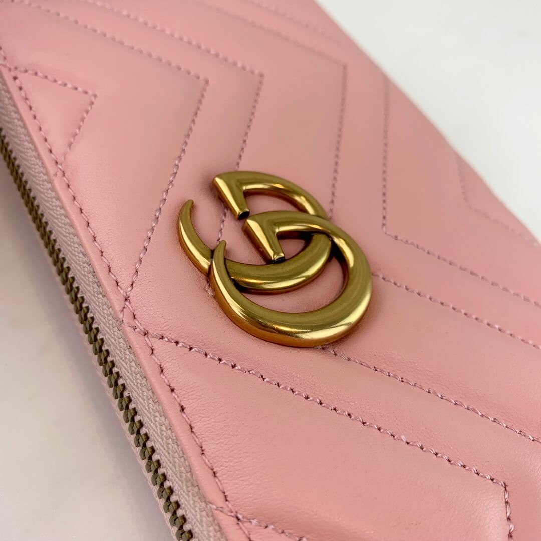 Gucci GG Marmont Zip Around Wallet 443123