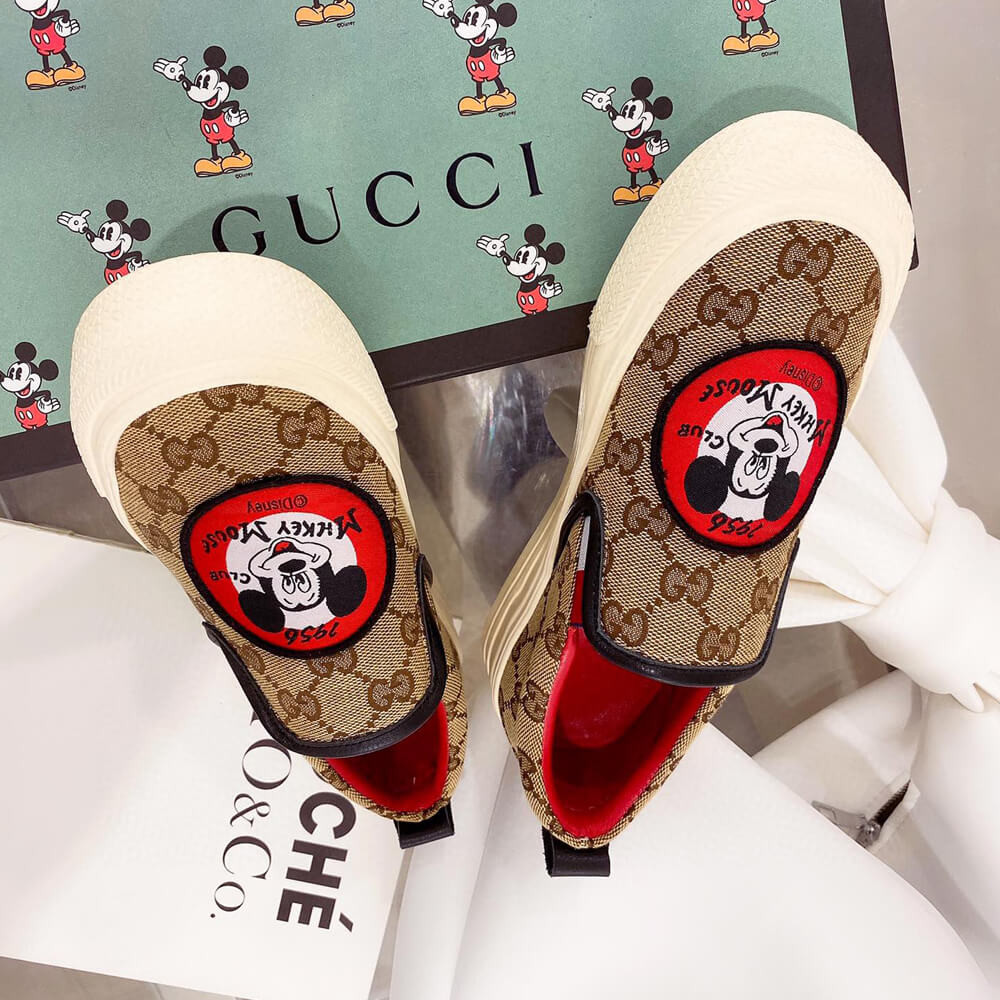 Gucci GG Disney x Gucci Loafer 875605 Black / Red