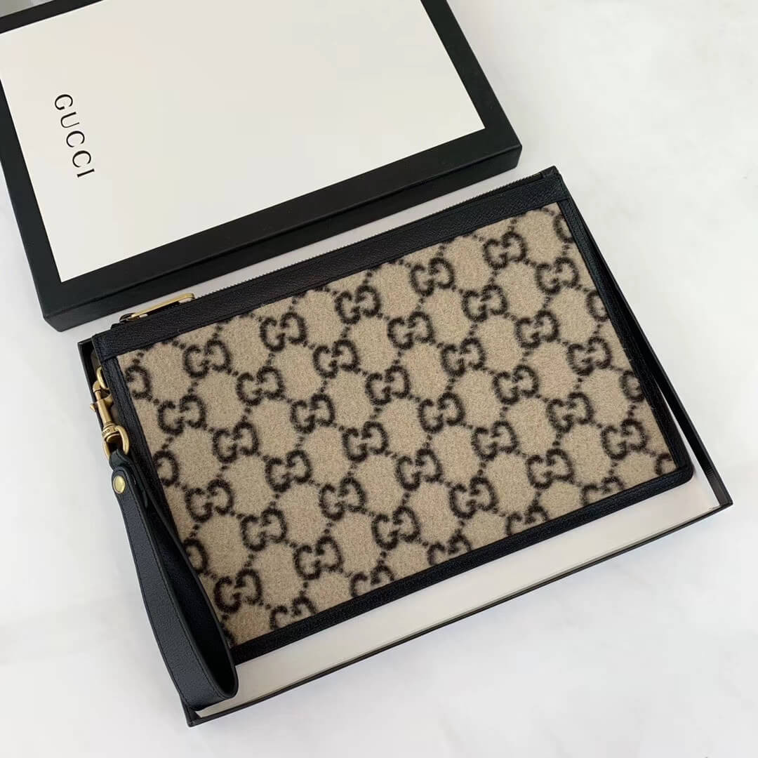 Gucci GG Wool Pouch 597627