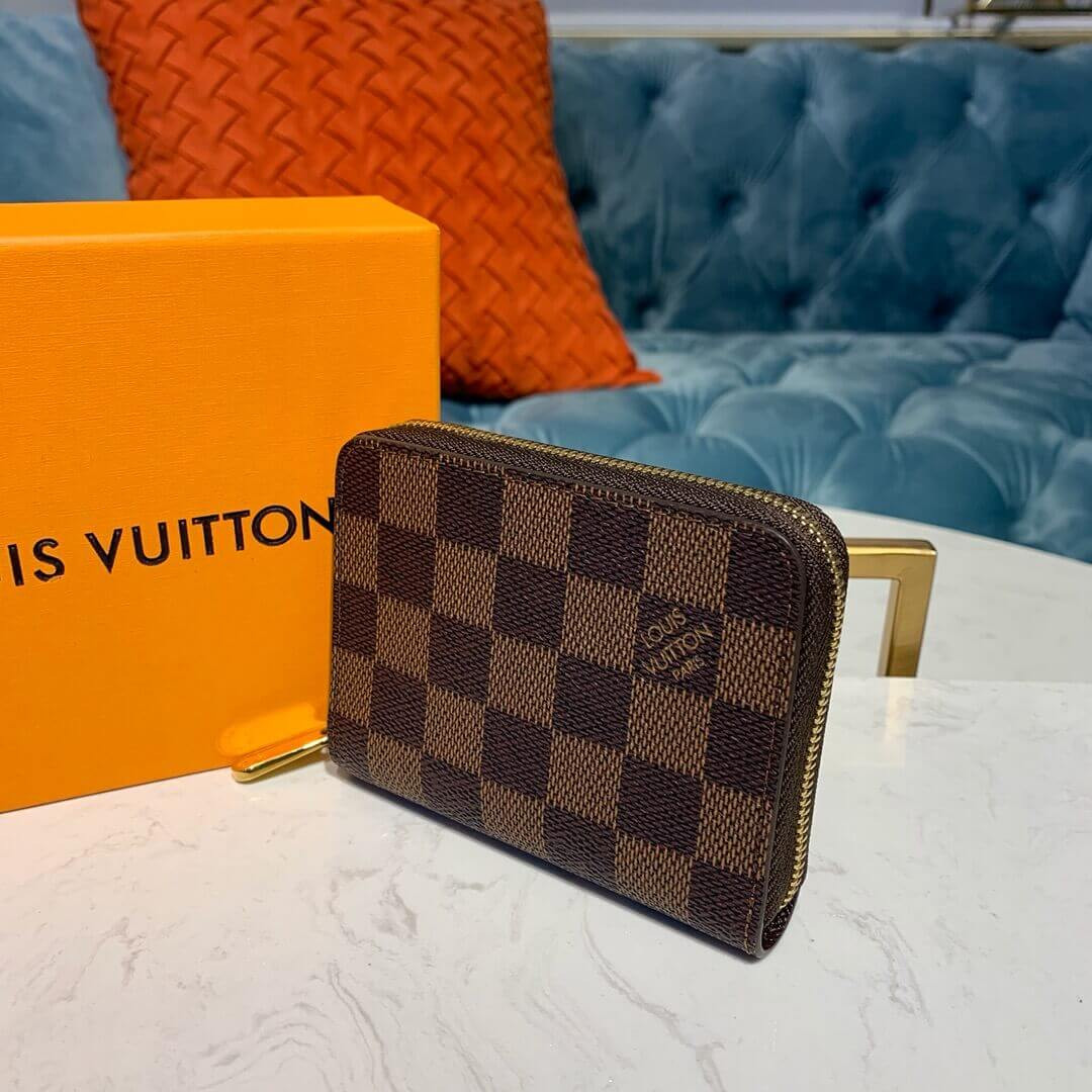 Louis Vuitton Damier Ebene Zippy Coin Purse N63070