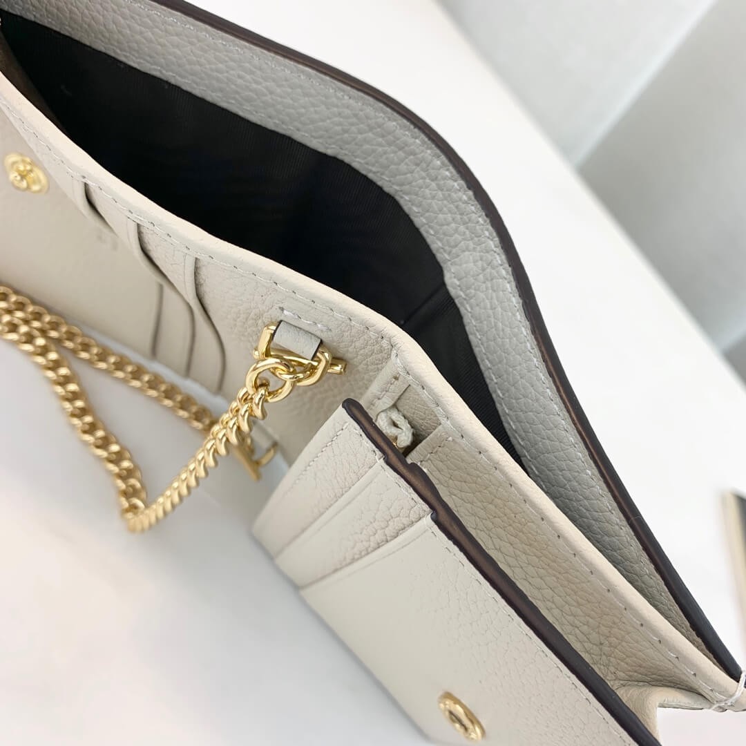 Gucci Zumi Grainy Leather Card Case Wallet 570660