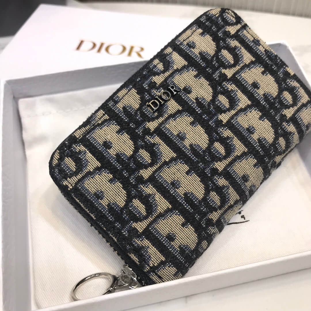 Christian Dior Oblique Saddle Coin Pouch M016