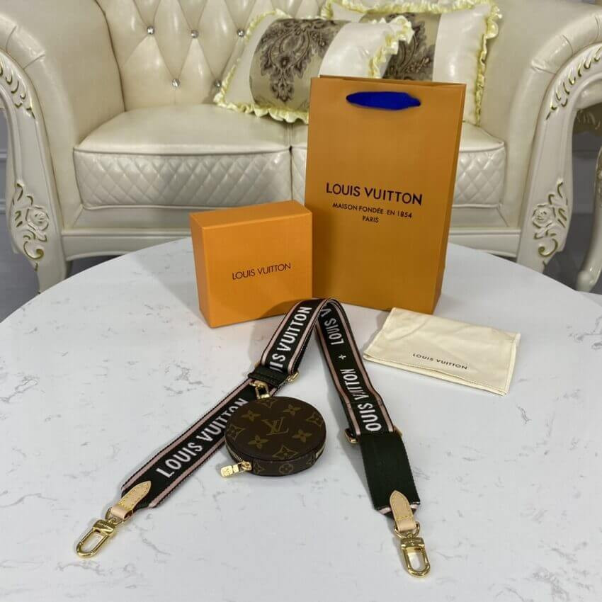 Louis Vuitton Pochette Bandouliere Multi Strap J02487 Khaki&Pink