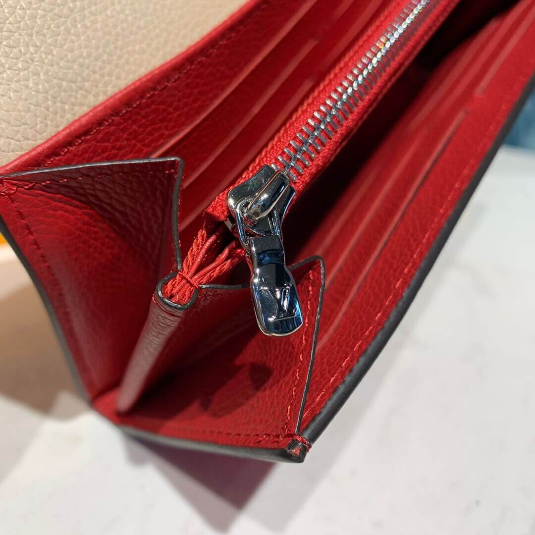 Louis Vuitton Lockme II Wallet M62350 Beige/Red