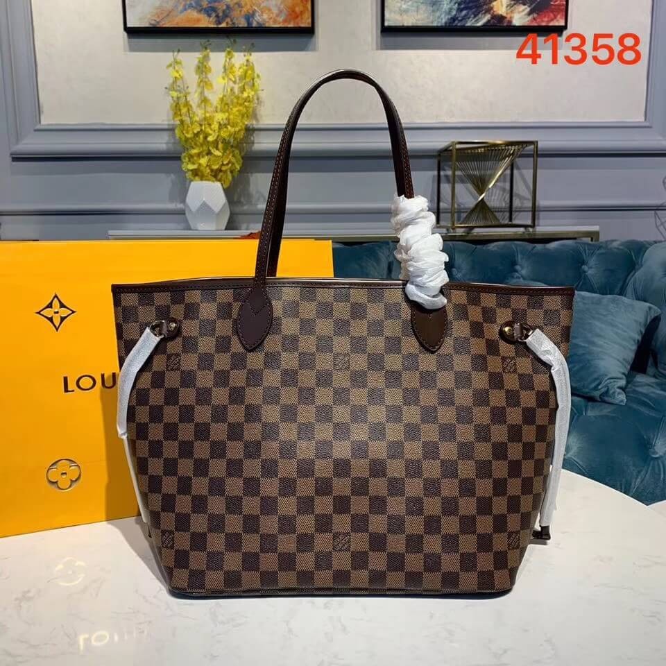Louis Vuitton Damier Ebene Canvas Neverfull MM N41358