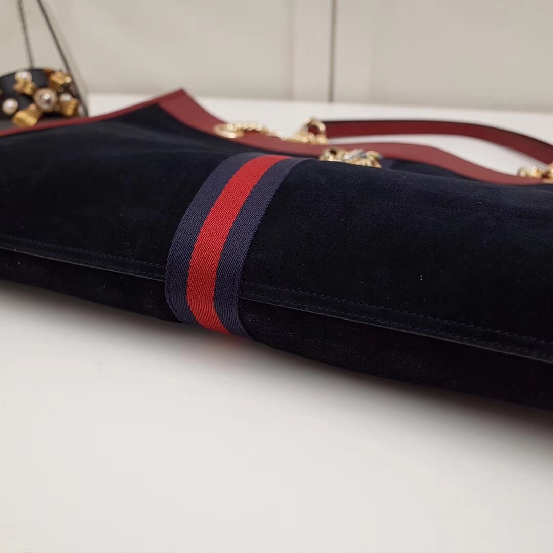 Gucci Suede Rajah Large Tote 537219