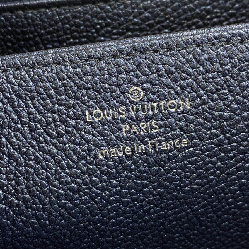 Louis Vuitton Monogram Empreinte Leather Zippy Wallet M80958 Navy Nacre