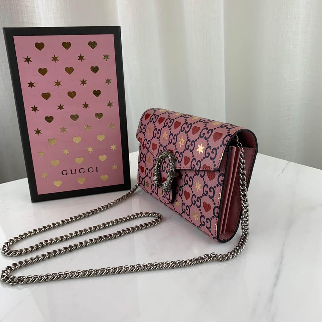 Gucci Valentines Day Exclusive Dionysus Super Mini Chain Bag 401231