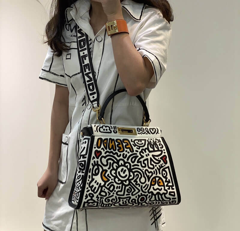 Fendi x Mr. Doodle Peekaboo Bag 8325