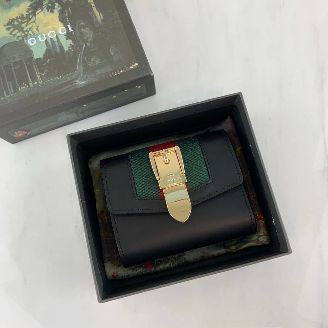 Gucci Sylvie Leather Wallet 476081