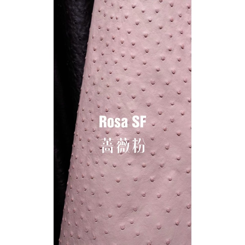 Hermes production of exclusive leather contact customer service custom South African wild ostrich skin:P1 Rose powder