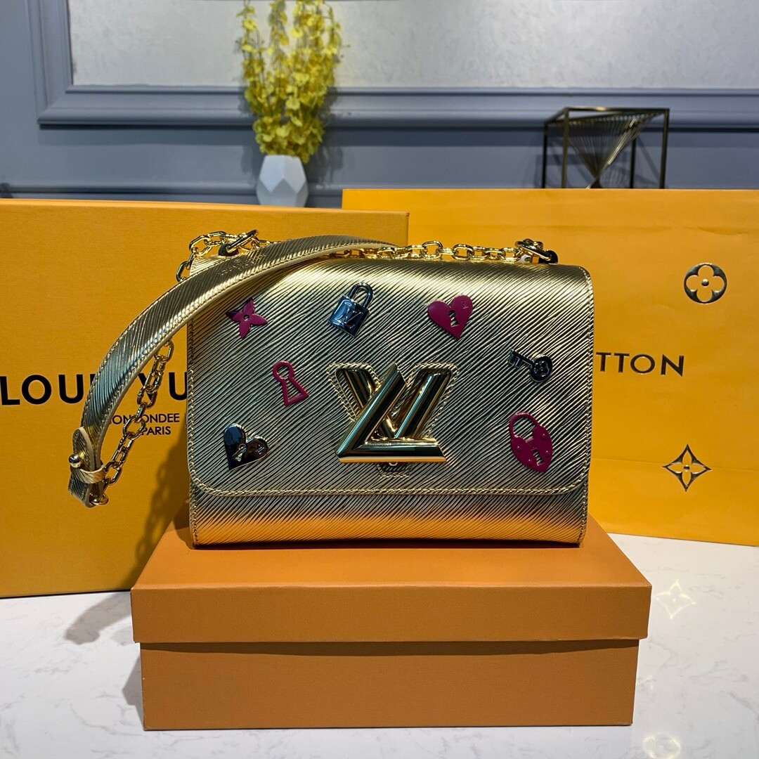 Louis Vuitton Epi Leather Twist MM M52891 Gold