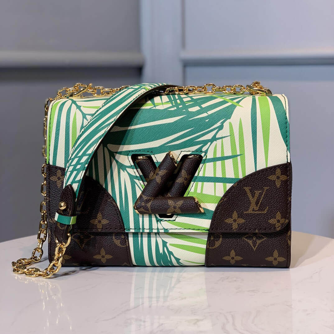 Louis Vuitton Palm Print Twist MM Bag M50282
