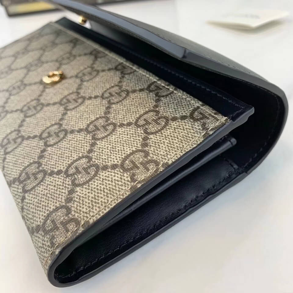 Gucci GG Supreme Continental Wallet 410100