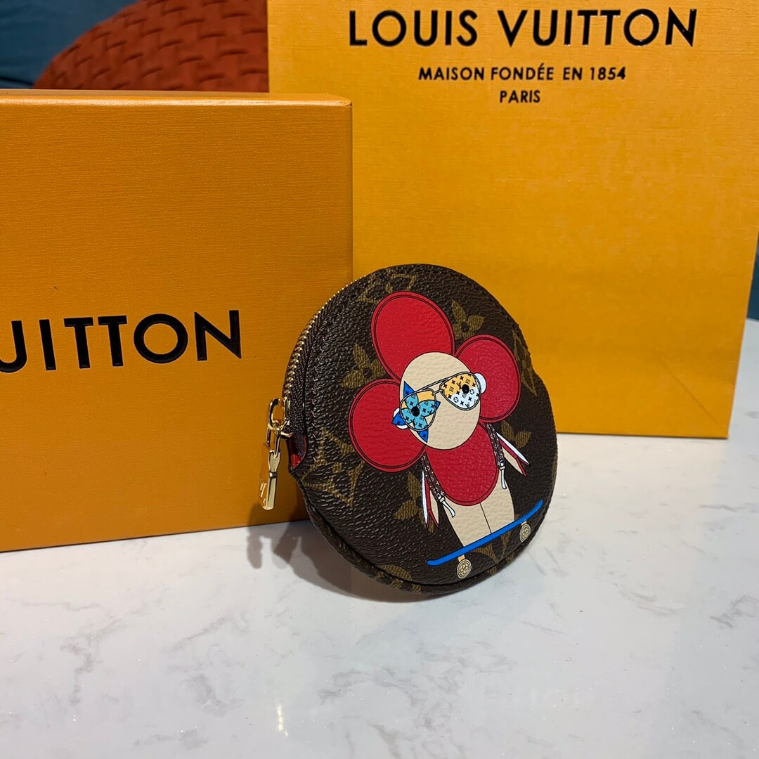 Louis Vuitton Vivienne Holiday Round Coin Purse M69057