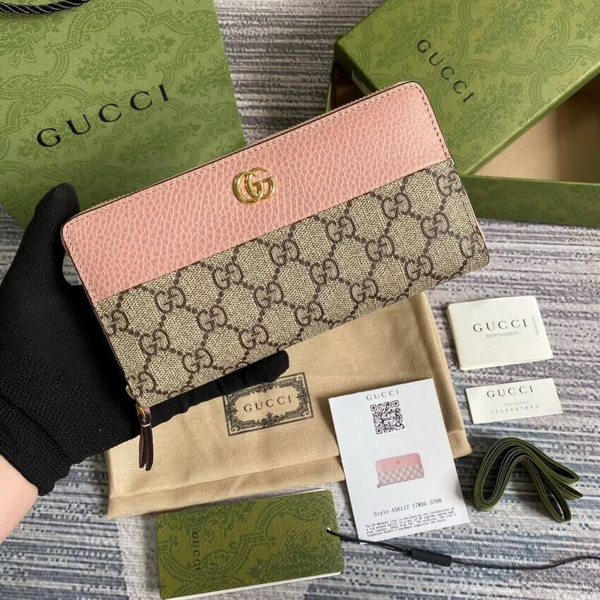 Gucci GG Marmont Zip Around Wallet 456117
